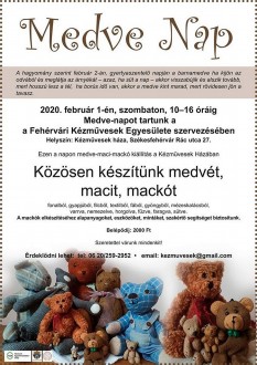 Medve Nap kreatív családoknak szombaton a Kézművesek Házában